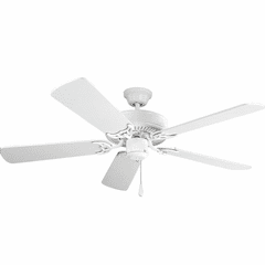 Maxim Basic-Max 52" Ceiling Fan White/Light Oak Blades - Matte White - 89905MW Maxim Basic-Max 52" Ceiling Fan White/Light Oak Blades - Matte White - 89905MW