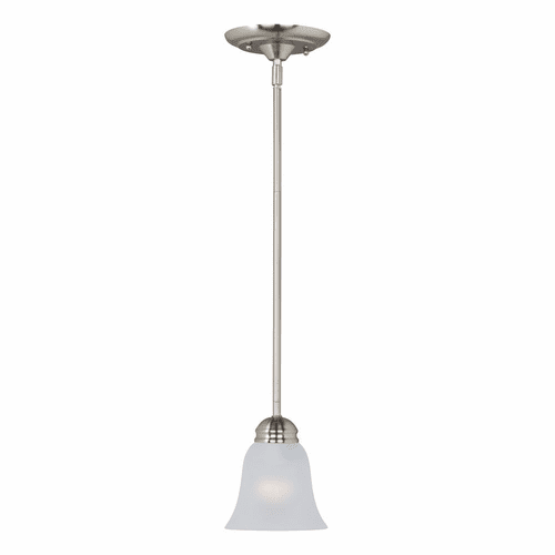 Maxim Basix 1-Light Mini Pendant - Satin Nickel - 91011FTSN