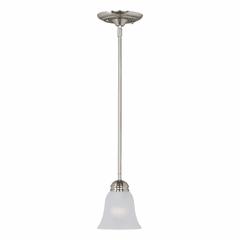 Maxim Basix 1-Light Mini Pendant - Satin Nickel - 91011FTSN