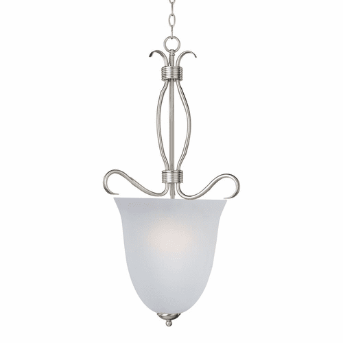 Maxim Basix 4-Light Entry Foyer Pendant - Satin Nickel - 10131FTSN