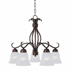 Maxim Basix 5-Light Chandelier - Oil Rubbed Bronze - 10124FTOI Maxim Basix 5-Light Chandelier - Oil Rubbed Bronze - 10124FTOI