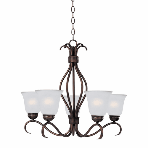 Maxim Basix 5-Light Chandelier - Oil Rubbed Bronze - 10125FTOI