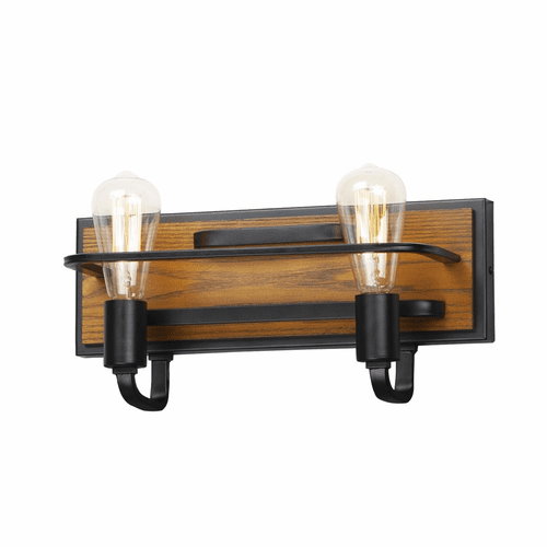 Maxim Black Forest 2-LT Bath Vanity Light - Black / Ashbury - 10302BKASB