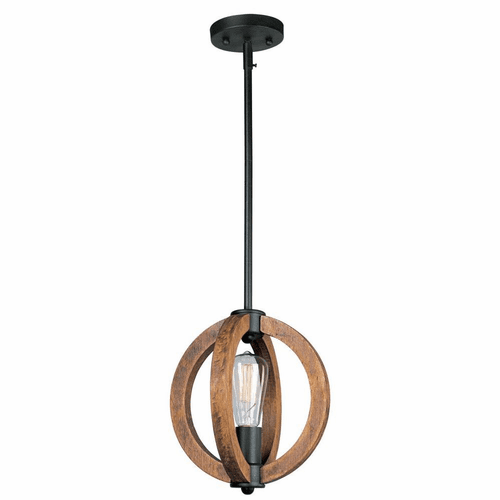 Maxim Bodega Bay 1-LT Mini Pendant - Anthracite - 91910APAR