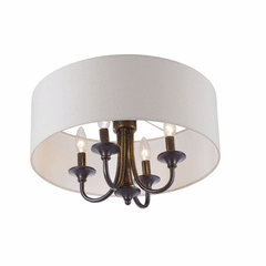 Maxim Bongo 4-LT Semi-FlushPendant - Oil Rubbed Bronze - 10013OMOI