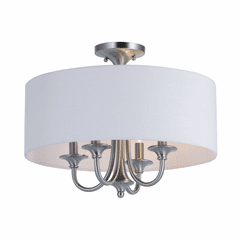 Maxim Bongo 4-LT Semi-FlushPendant - Satin Nickel - 10013WLSN