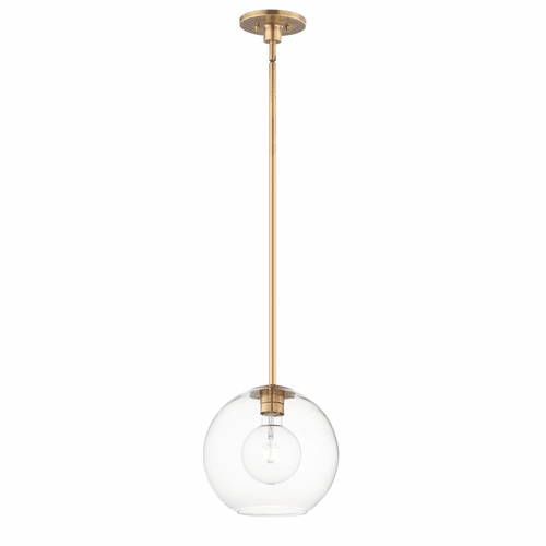 Maxim Branch 1-LT Large Pendant - Natural Aged Brass - 38419CLNAB