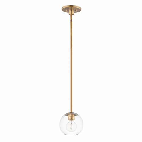 Maxim Branch 1-LT Mini Pendant - Natural Aged Brass - 98410CLNAB