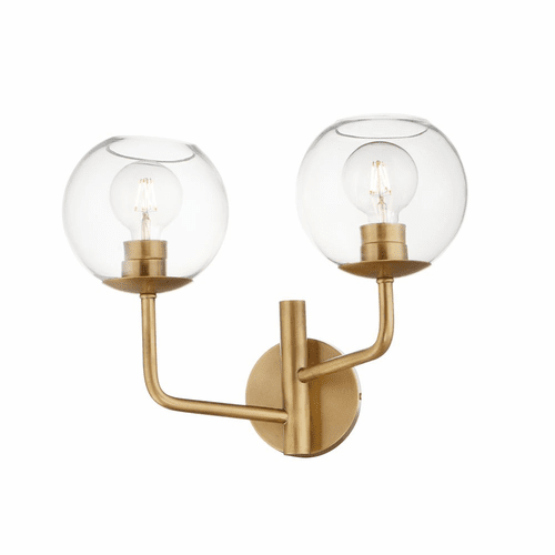 Maxim Branch 2-LT Wall Sconce - Natural Aged Brass - 38412CLNAB