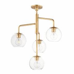Maxim Branch 4-LT Pendant - Natural Aged Brass - 38414CLNAB Maxim Branch 4-LT Pendant - Natural Aged Brass - 38414CLNAB