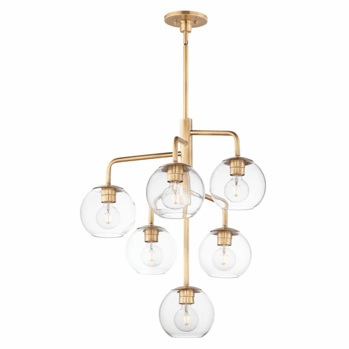 Maxim Branch 6-LT Pendant - Natural Aged Brass - 38416CLNAB