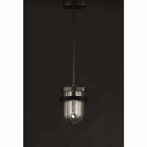Maxim Breakwater 1-Light Pendant / Semi-Flush - Black - 10268CLBK