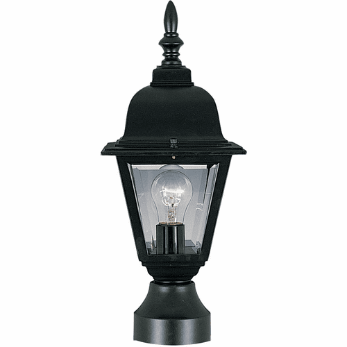 Maxim Builder Cast 1-LT Outdoor Pole/Post Lantern - Black - 3006CLBK