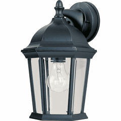Maxim Builder Cast 1-LT Outdoor Wall Lantern - Black - 1024BK