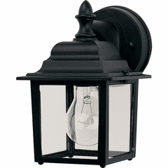 Maxim Builder Cast 1-LT Outdoor Wall Lantern - Black - 1025BK