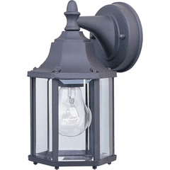 Maxim Builder Cast 1-LT Outdoor Wall Lantern - Black - 1026BK