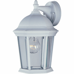 Maxim Builder Cast 1-LT Outdoor Wall Lantern - White - 1024WT