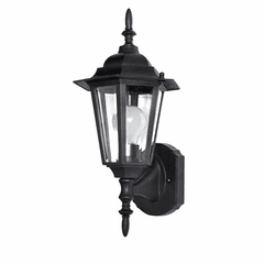 Maxim Builder Cast 1-LT Outdoor Wall Mount - Black - 3000CLBK