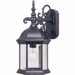 Maxim Builder Cast 1-LT Outdoor Wall Mount - Empire Bronze - 1071CLEB