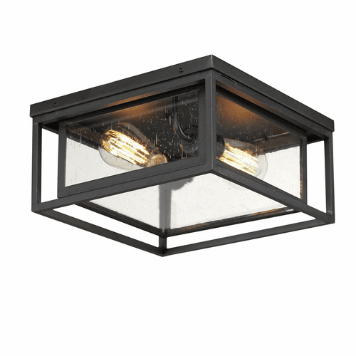 Maxim Cabana 2-Light Flush Mount - Black - 3031CDBK
