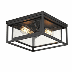 Maxim Cabana 2-Light Flush Mount - Black - 3031CDBK Maxim Cabana 2-Light Flush Mount - Black - 3031CDBK