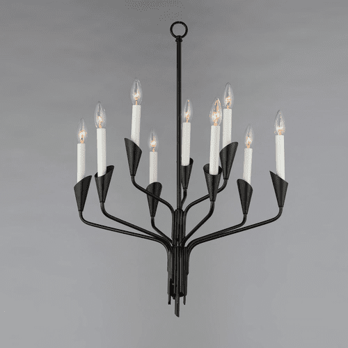 Maxim Calyx 9-Light Chandelier - Black - 24349BK