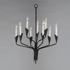 Maxim Calyx 9-Light Chandelier - Black - 24349BK