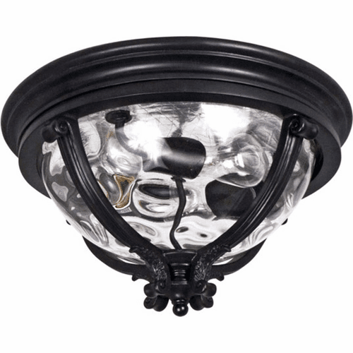 Maxim Camden 3-LT Outdoor Flush Mount - Black - 41420WGBK