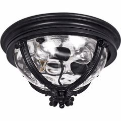 Maxim Camden 3-LT Outdoor Flush Mount - Black - 41420WGBK