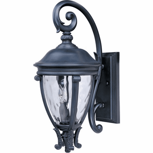 Maxim Camden VX 3-LT Outdoor Wall Lantern - Black - 41425WGBK