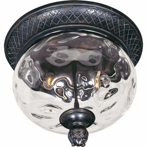 Maxim Carriage House 2-LT Outdoor Flush Mount - Oriental Bronze - 40429WGOB