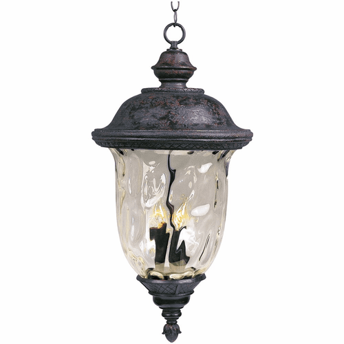 Maxim Carriage House DC 3-LT Outdoor Hanging Lantern - Oriental Bronze - 3428WGOB