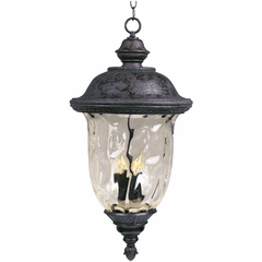 Maxim Carriage House DC 3-LT Outdoor Hanging Lantern - Oriental Bronze - 3428WGOB