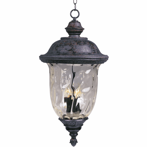 Maxim Carriage House DC 3-LT Outdoor Hanging Lantern - Oriental Bronze - 3427WGOB
