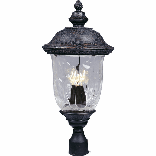 Maxim Carriage House DC 3LT Outdoor Pole/Post Lantern - Oriental Bronze - 3420WGOB