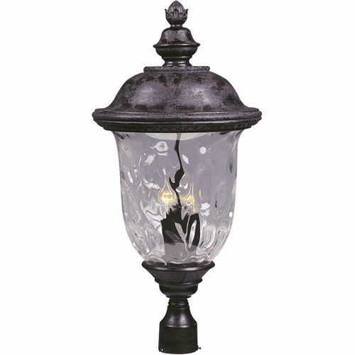 Maxim Carriage House DC 3LT Outdoor Pole/Post Lantern - Oriental Bronze - 3421WGOB