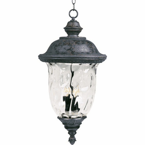 Maxim Carriage House VX 3-LT Outdoor Hanging Lan - Oriental Bronze - 40428WGOB