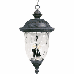 Maxim Carriage House VX 3-LT Outdoor Hanging Lan - Oriental Bronze - 40428WGOB