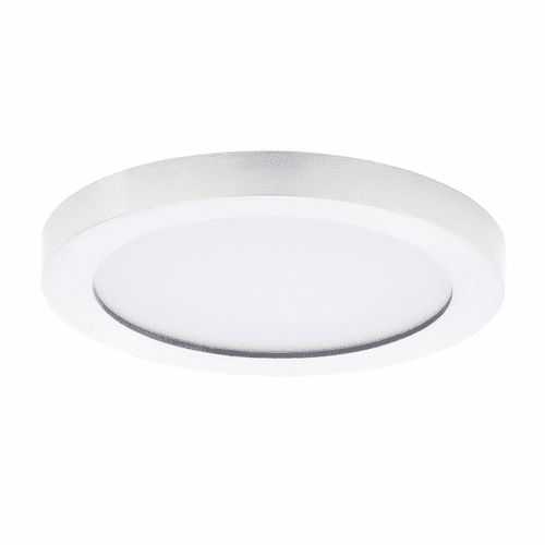 Maxim Chip 5" 12W 1-Light Round LED Flush Mount - White - 57690WTWT