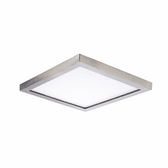 Maxim Chip 5" 12W 1-Light Square LED Flush Mount - Satin Nickel - 57695WTSN Maxim Chip 5" 12W 1-Light Square LED Flush Mount - Satin Nickel - 57695WTSN