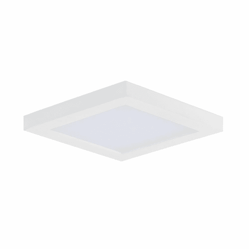 Maxim Chip 5" 12W 1-Light Square LED Flush Mount - White - 57695WTWT