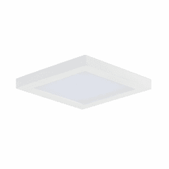 Maxim Chip 5" 12W 1-Light Square LED Flush Mount - White - 57695WTWT Maxim Chip 5" 12W 1-Light Square LED Flush Mount - White - 57695WTWT