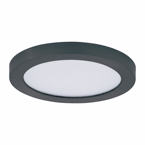 Maxim Chip 5" 12W RD LED Flush Mount - Black - 57690WTBK