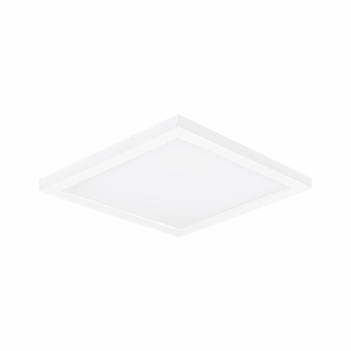 Maxim Chip 6.5" 15W 1-Light Square LED Flush Mount - White - 57697WTWT