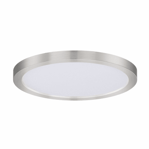 Maxim Chip 9" 18W RD LED Flush Mount - Satin Nickel - 57694WTSN