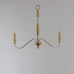 Maxim Clarion 3-Light Pendant - Polished Chrome / Satin Brass - 25373CLPCSBR