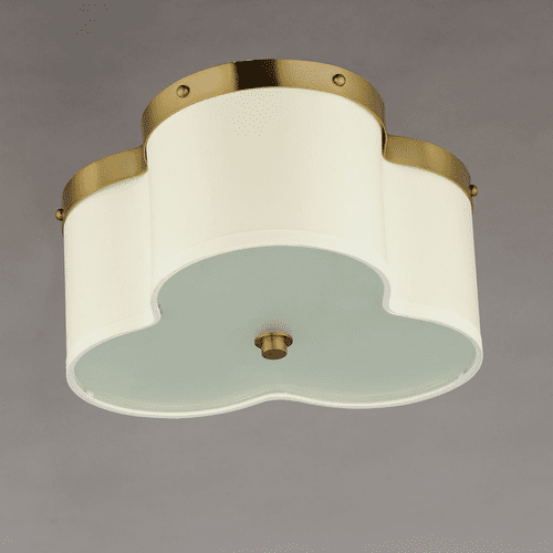 Maxim Clover 3-Light Flush Mount - Satin Brass - 12243OFSBR