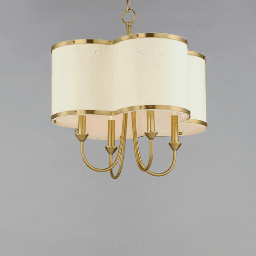 Maxim Clover 4-Light Chandelier - Satin Brass - 12246OFSBR