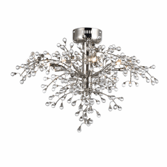 Maxim Cluster 8-LT LED Semi -Flush - Polished Nickel - 38502CLPN