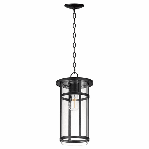 Maxim Clyde Vivex 1-Light Outdoor VX Hanging Pendant - Black - 40629CLBK